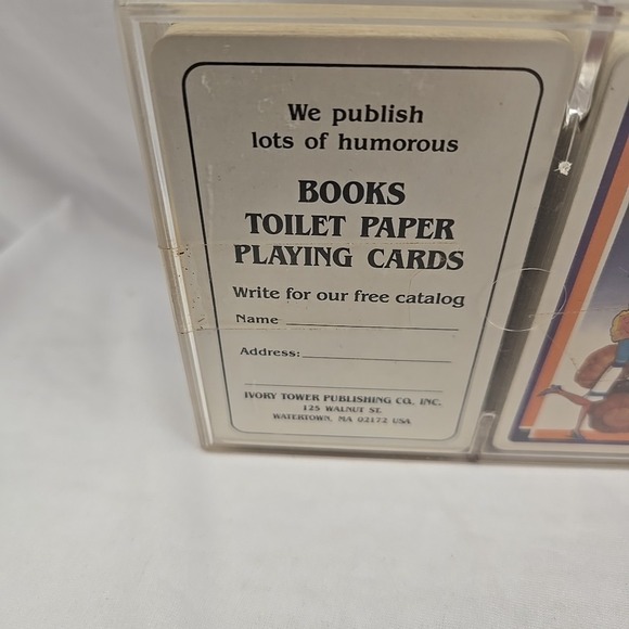 VTG Teddy Bears are Better Than Men Funny Playing Cards Ivory Tower - Picture 2 of 5